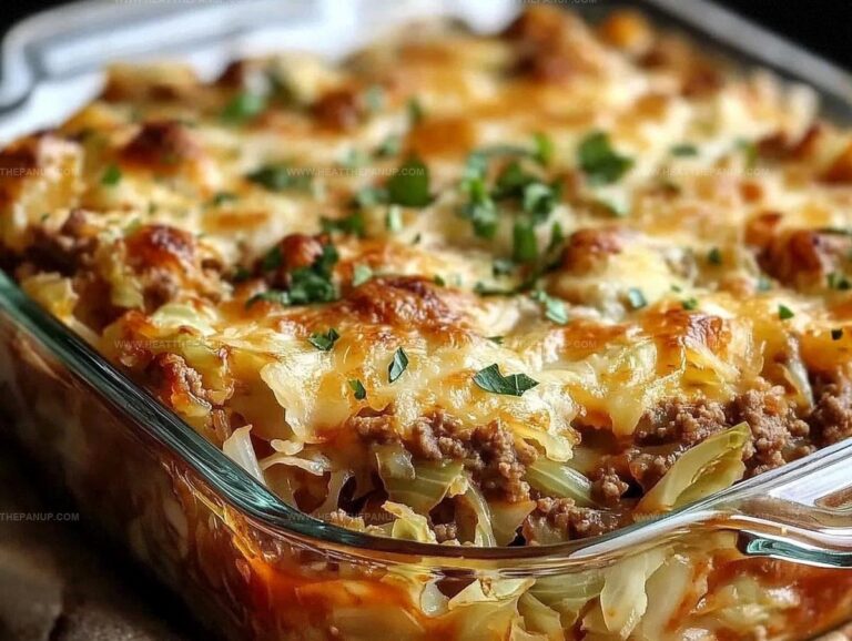 Savory Cabbage Beef Bake Recipe
