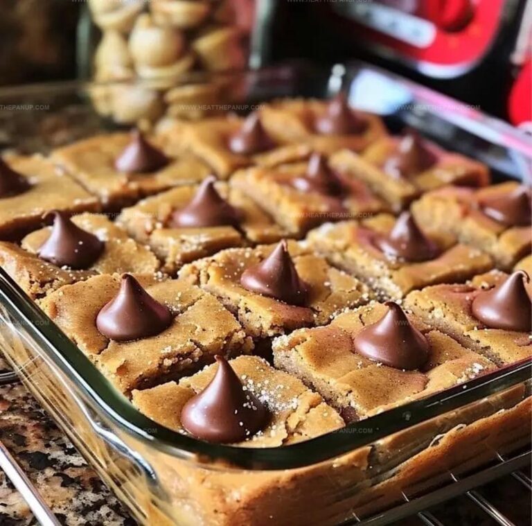 Peanut Butter Blossom Bars Recipe