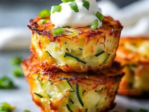 Parmesan Zucchini Potato Muffins Recipe