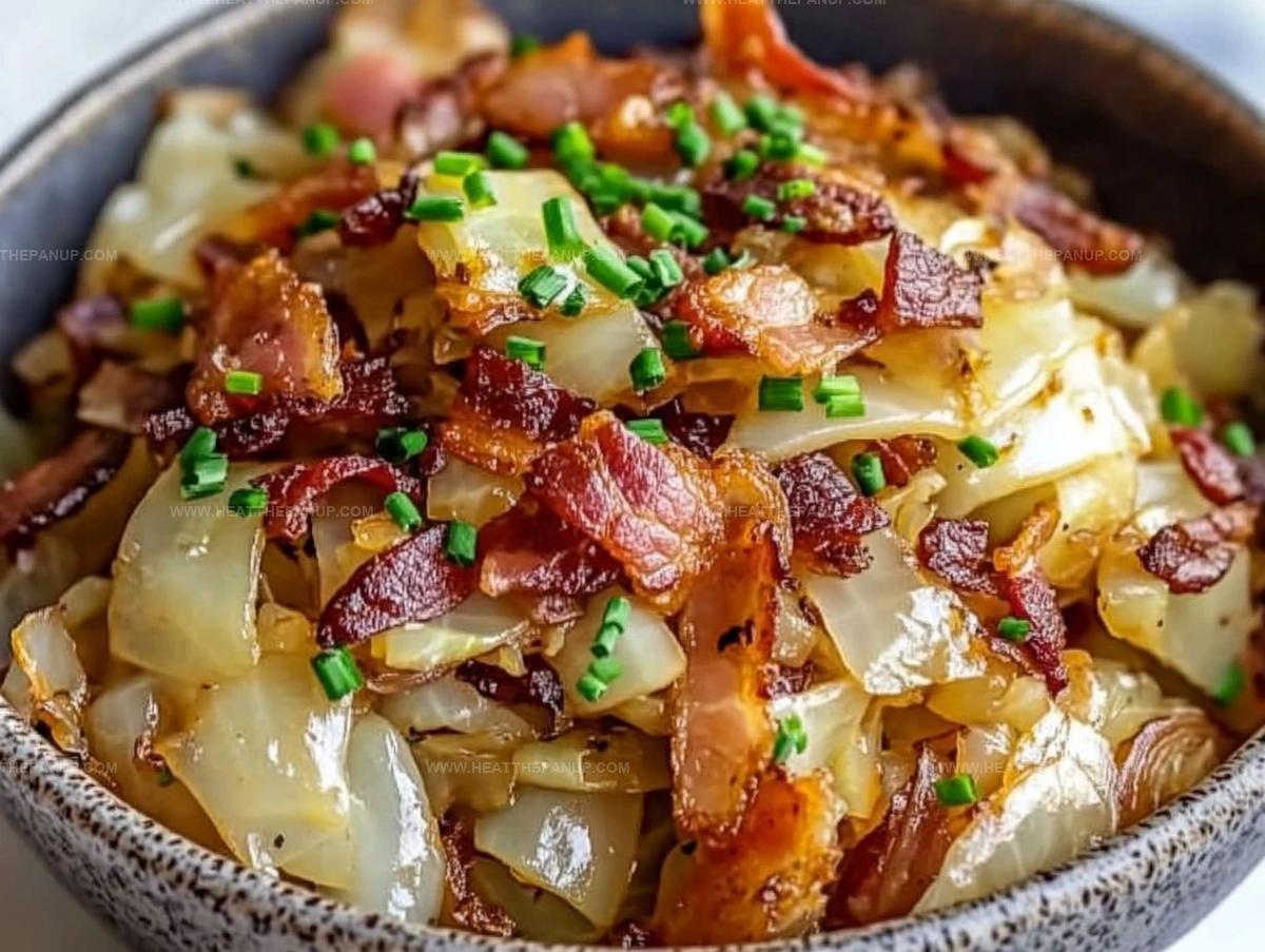 Fried Cabbage With Turkey Bacon, Onion, And Garlic Dont Lose This Recipe