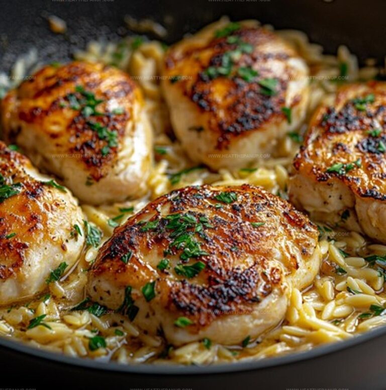 One-Pan Creamy Parmesan Chicken & Rice Recipe