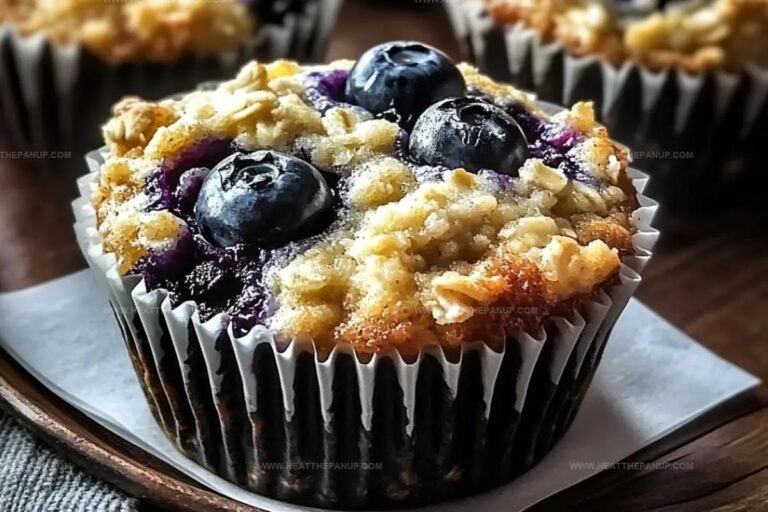 Blueberry Oatmeal Lemon Cheesecake Muffins Recipe