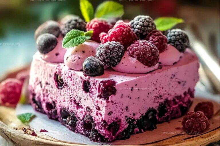 Vegan Berry Ice Cream Cake Recipe