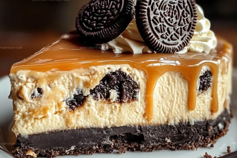 Caramel Reeses Oreo Cheesecake Recipe