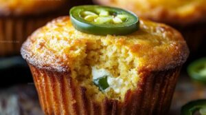 Jalapeno Cornbread Muffins With Cream Cheese Filling Recipe