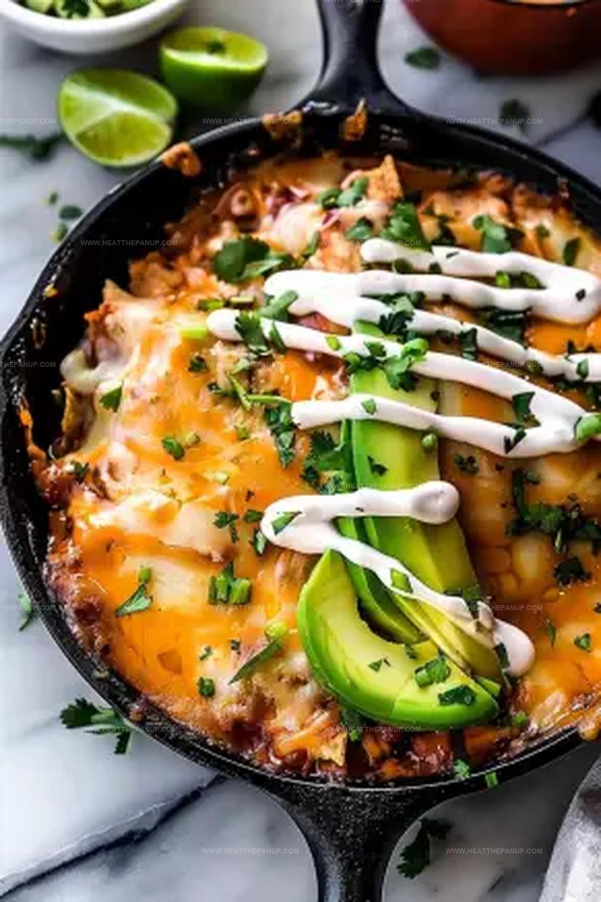 Rotisserie Chicken Enchilada Skillet Recipe