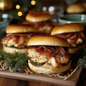 Zingy Chicken Bacon Ranch Sliders Recipe