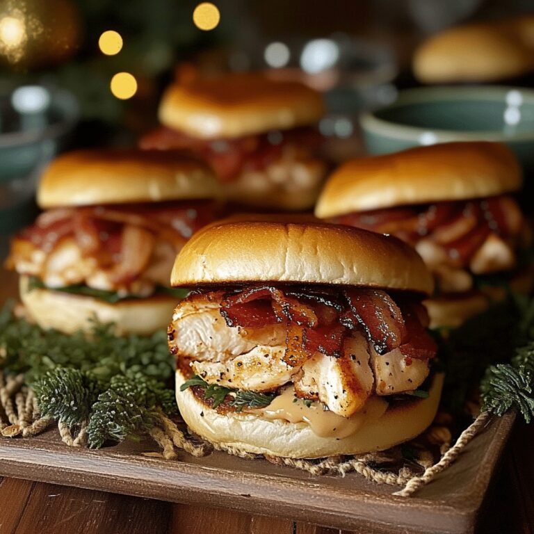 Zingy Chicken Bacon Ranch Sliders Recipe