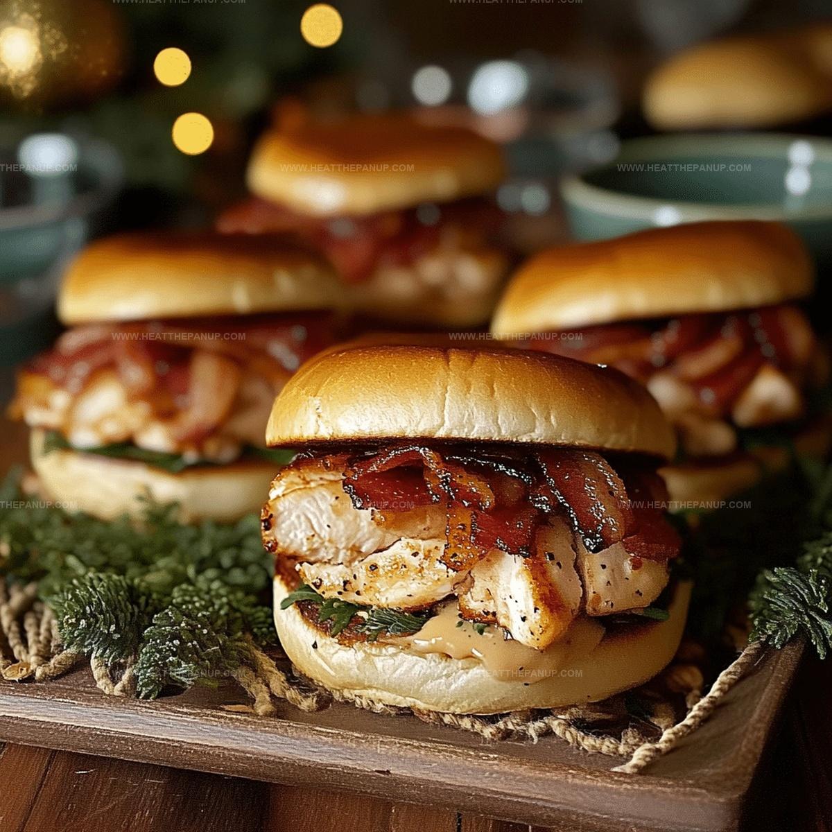 Zingy Chicken Bacon Ranch Sliders Recipe