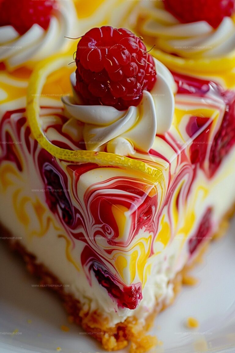Lemon Raspberry Swirl Cheesecake Recipe