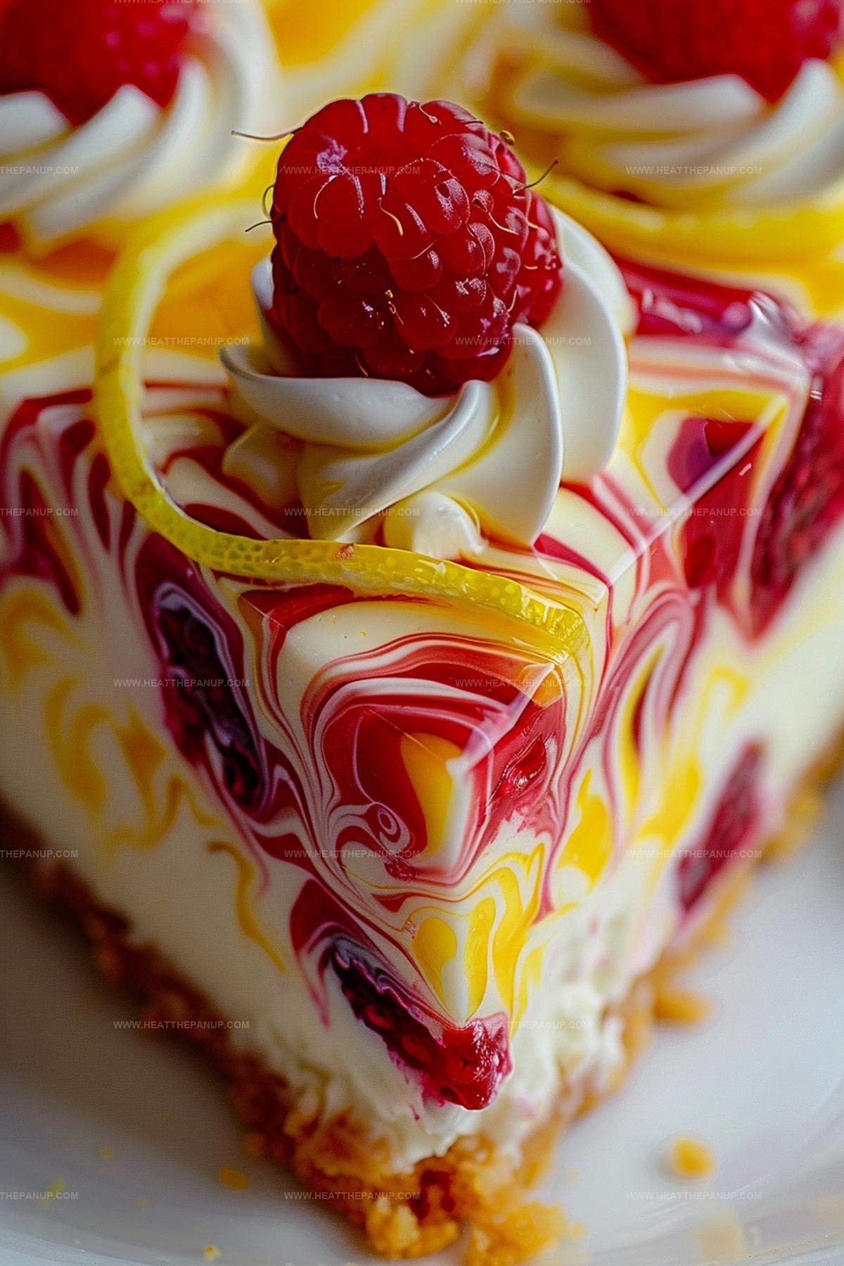 Lemon Raspberry Swirl Cheesecake Recipe