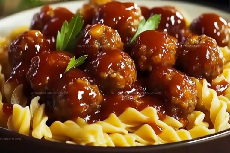 Sweet And Tangy Bbq Meatball Pasta Recipe
