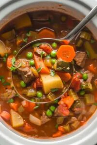 Crockpot Vegetable Beef Soup Recipe