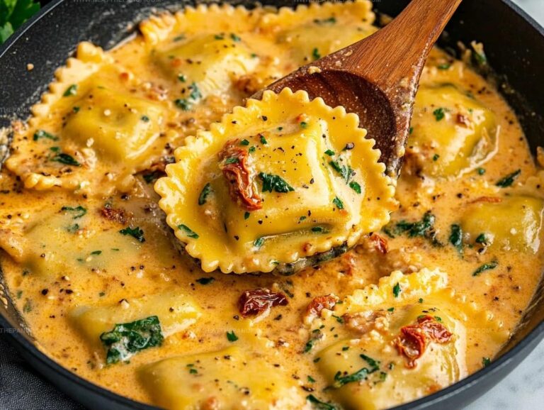 Creamy Tuscan Ravioli Recipe