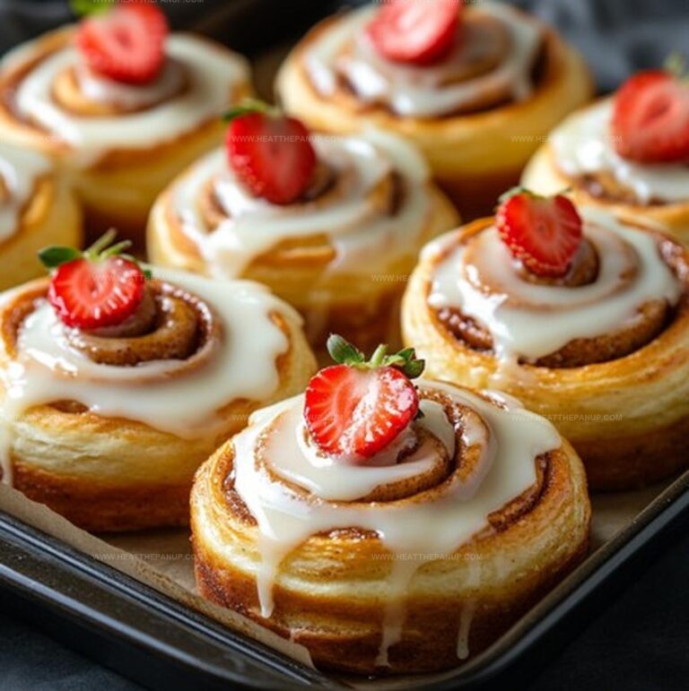 Strawberry Cheesecake Cinnamon Rolls Recipe