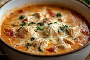 Crock Pot Creamy Chicken Parmesan Soup Recipe