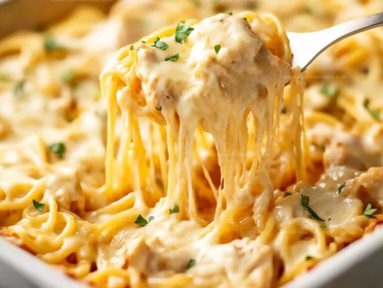 Cheesy Chicken Spaghetti Casserole Recipe