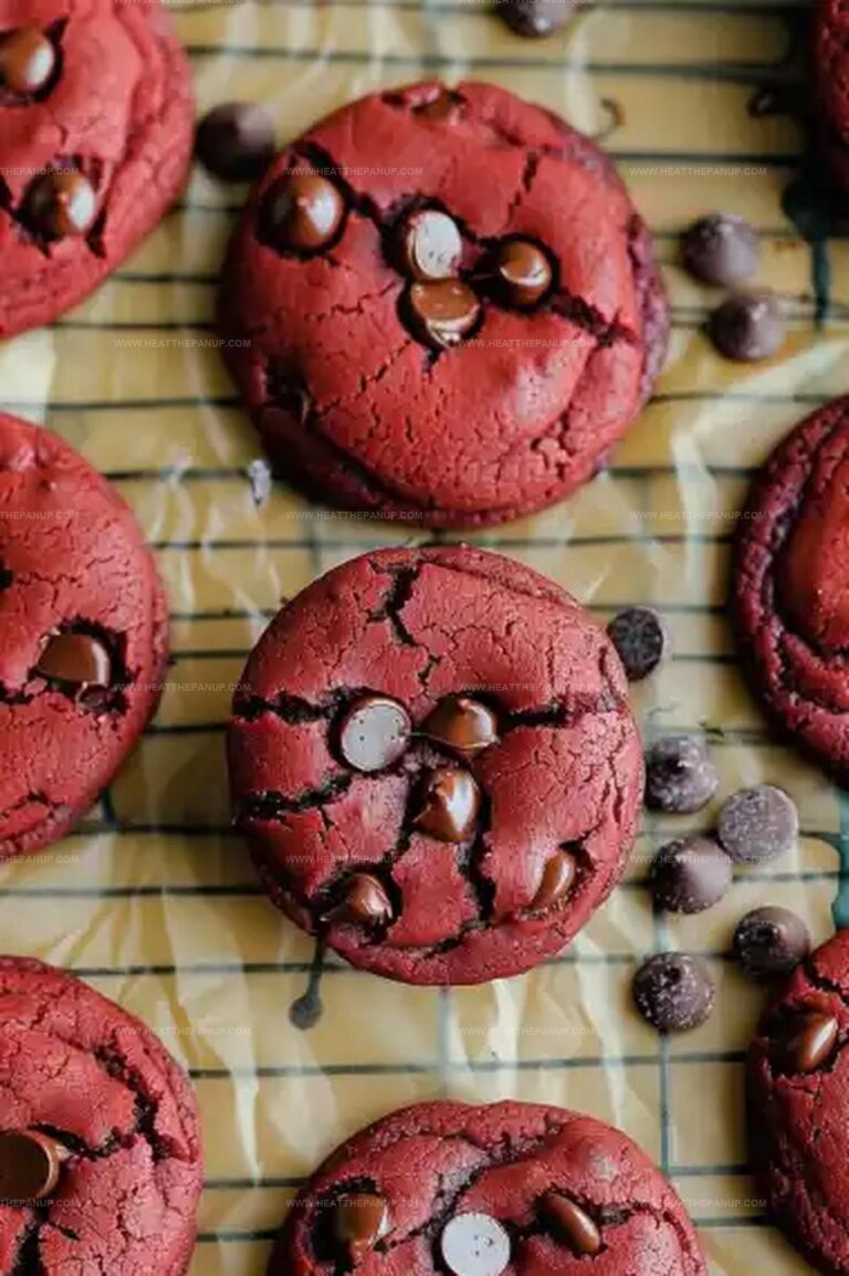 Nutella Stuffed Red Velvet Cookies Recipe