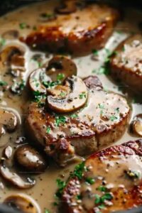 Slow Cooker Pork Chops With Mushroom Gravy Recipe