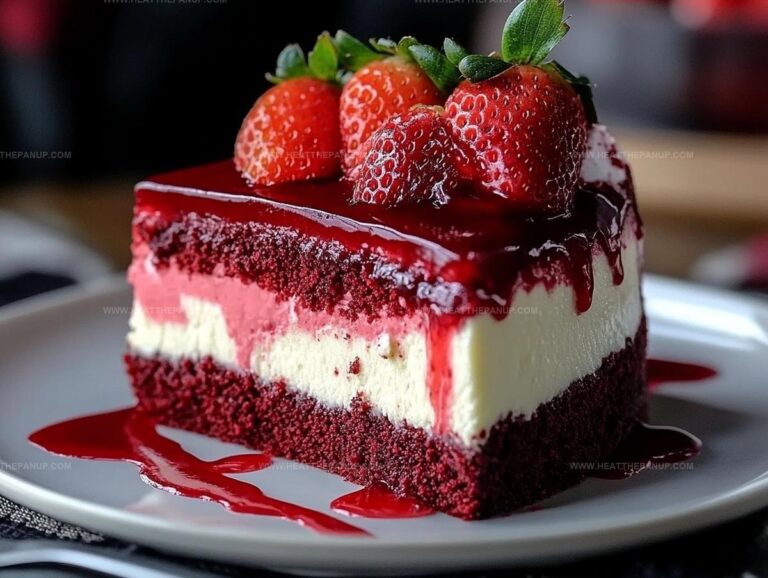 Red Velvet Strawberry Cheesecake Recipe