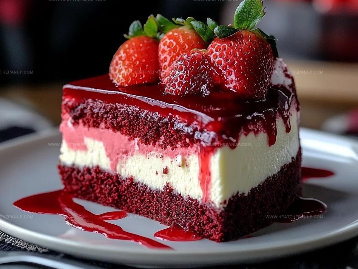 Red Velvet Strawberry Cheesecake Recipe