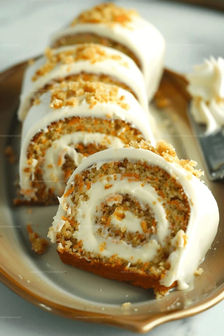 Carrot Cake Roll With Cream Cheese Frosting Filling Recipe