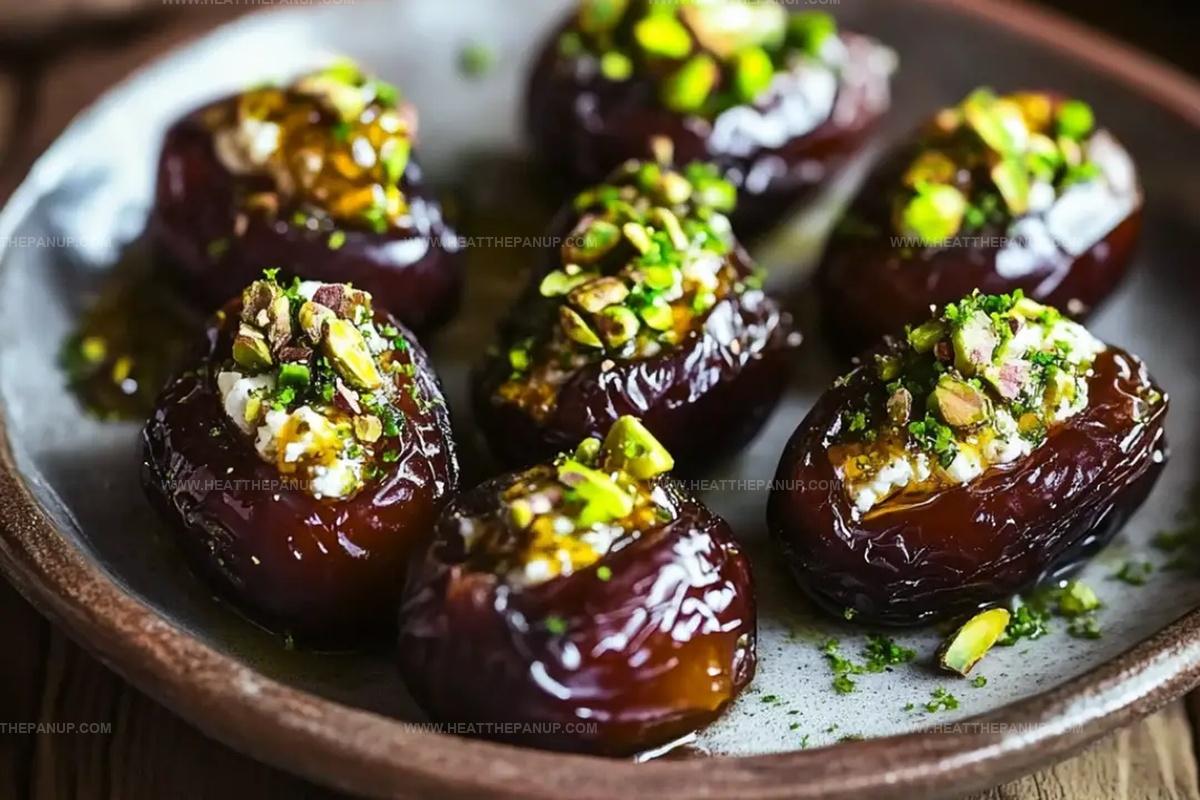 Honey Pistachio Ricotta Stuffed Dates Recipe for St. Patricks Day