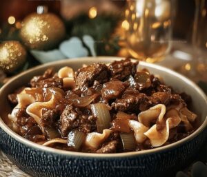 Savory French Onion Beef And Noodles Recipe