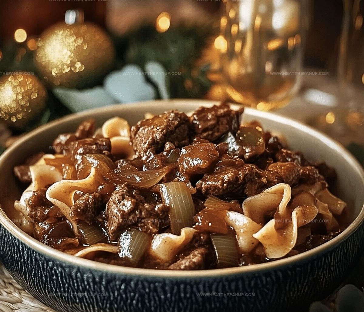 Savory French Onion Beef And Noodles Recipe