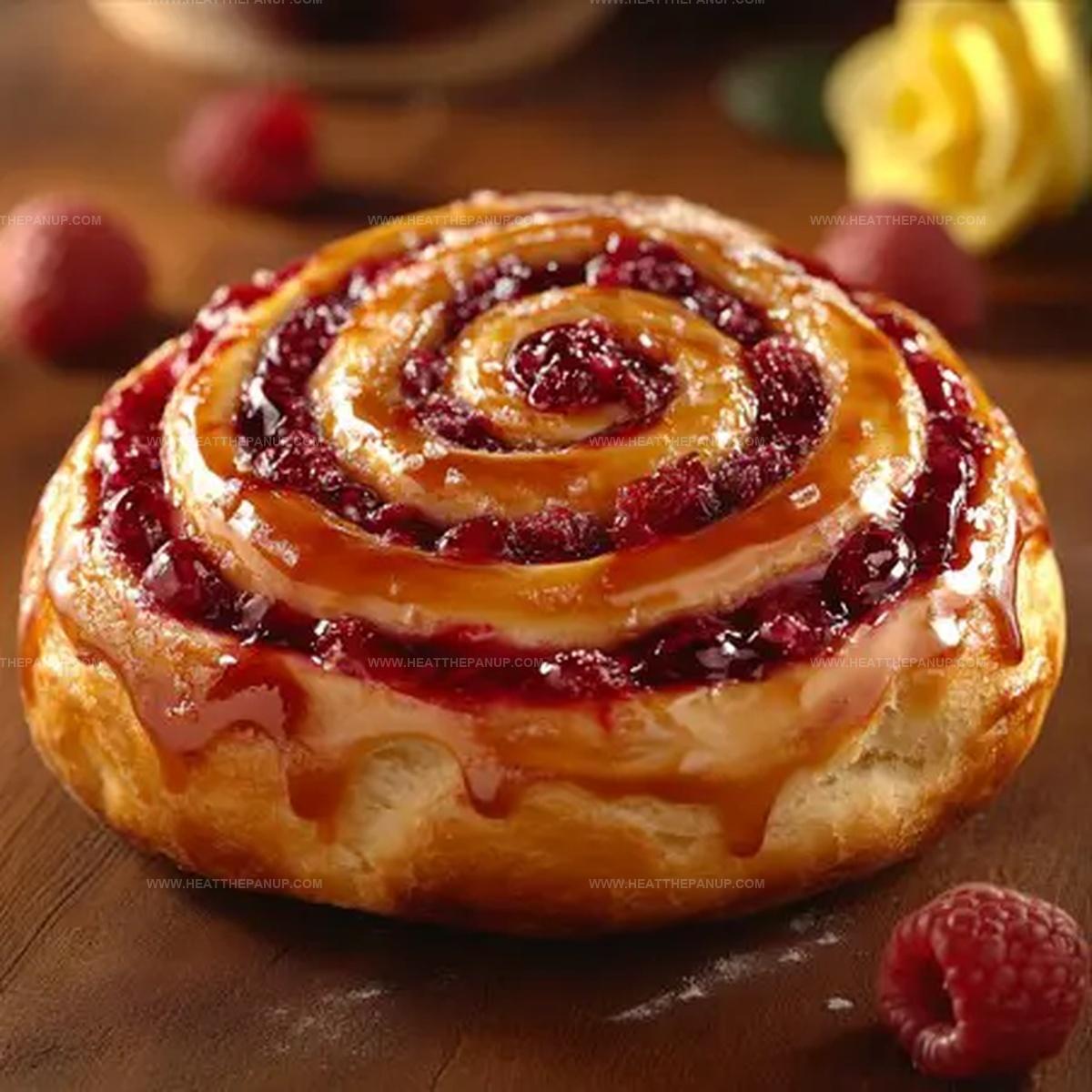 Raspberry Cinnamon Rolls With Lemon Glaze Recipe