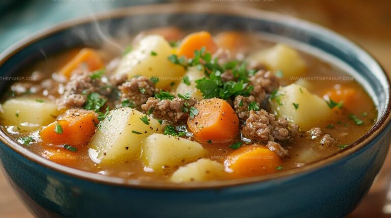 Creamy Potato & Hamburger Soup Made In The Crockpot Recipe