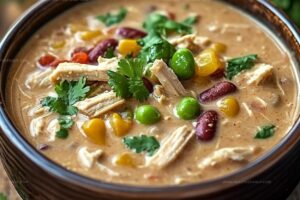 Amazing Slow Cooker Creamy Chicken Chili Recipe