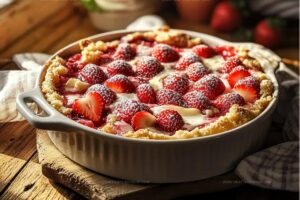 Luscious Strawberry Cheesecake Dump Cake Recipe