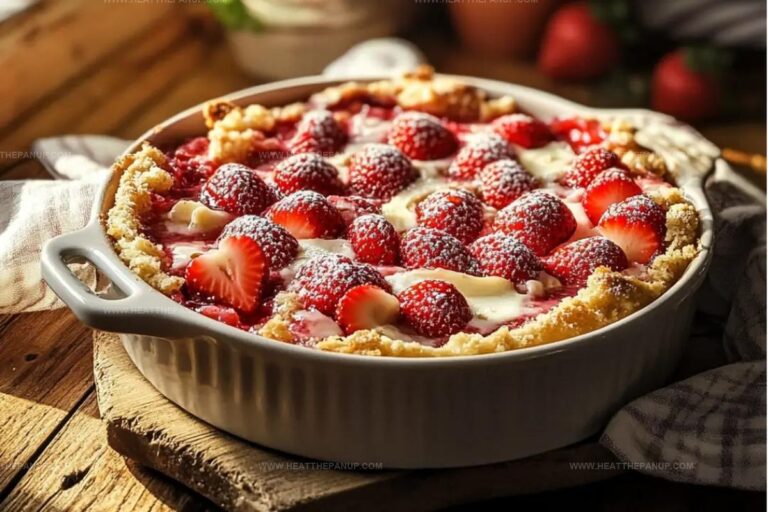 Luscious Strawberry Cheesecake Dump Cake Recipe
