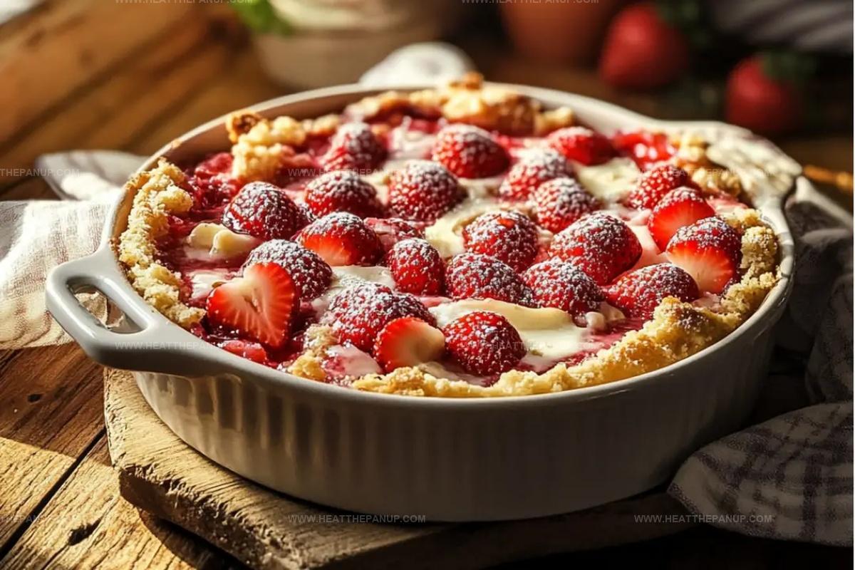 Luscious Strawberry Cheesecake Dump Cake Recipe