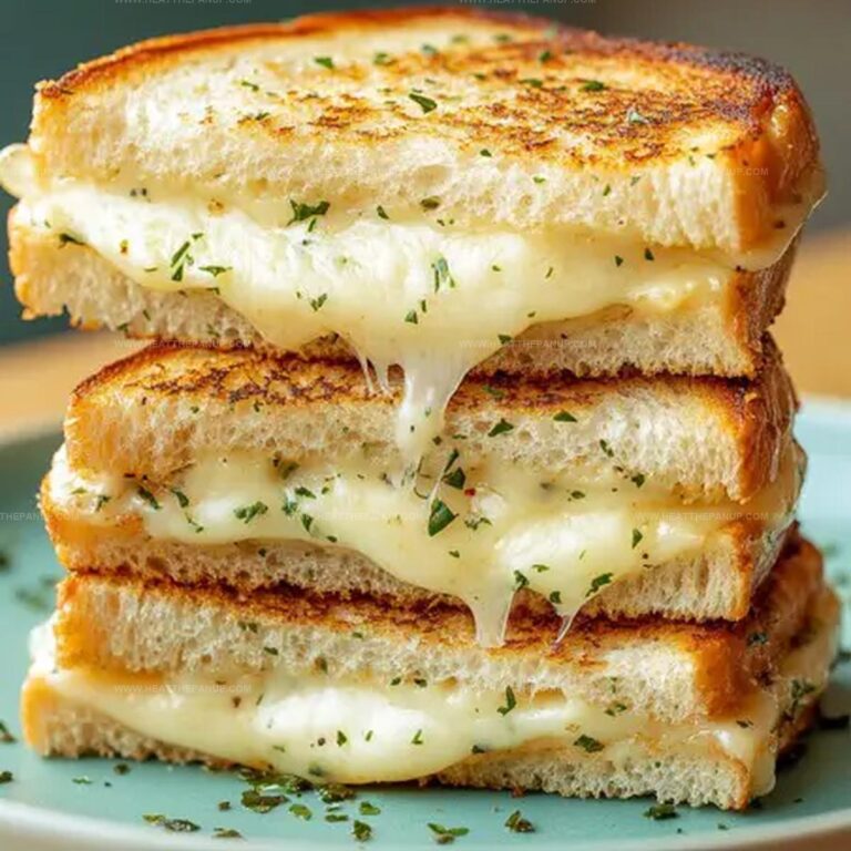 White Pizza Grilled Cheese Sandwiches Recipe