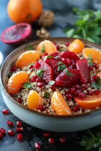 Quinoa Salad With Beets, Oranges, And Pomegranate Recipe