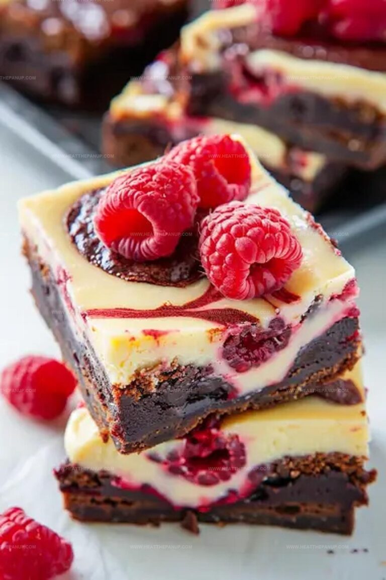 White Chocolate Raspberry Cheesecake Brownies Recipe