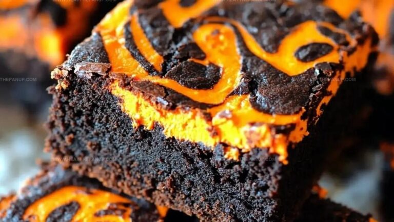 Halloween Cream Cheese Swirl Brownies Recipe