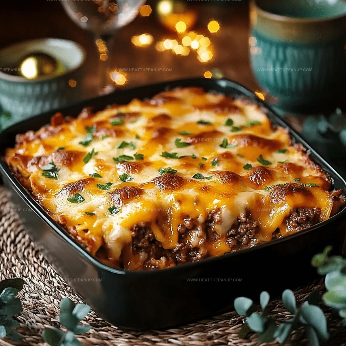 Cream-laden Cheeseburger Casserole Recipe