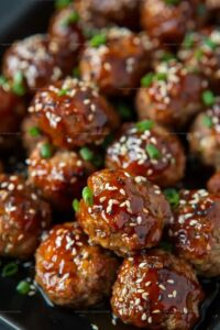 Sticky Chicken Meatballs Recipe