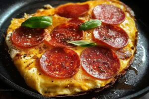 Pepperoni & Mozzarella Omelet Recipe