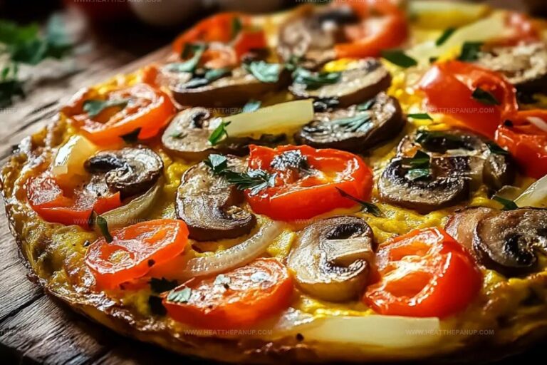 Veggie Frittata With Bell Peppers, Onions, And Mushrooms Recipe