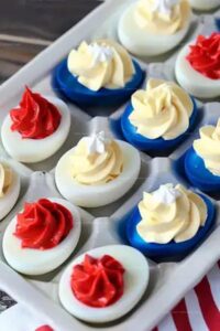 Red White And Blue Deviled Eggs Recipe