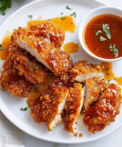Baked Crunchy Hot Honey Chicken Recipe