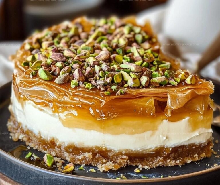 Honey Pistachio Baklava Cheesecake Recipe