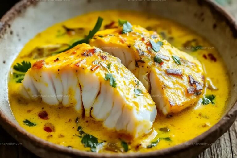 South Indian Style Coconut Cod Curry With Saffron Butter Recipe