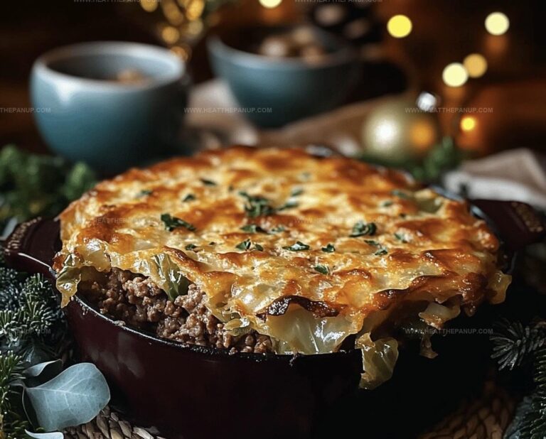 Stalwart Cabbage Beef Bake Recipe