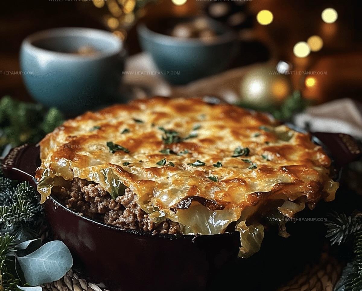 Stalwart Cabbage Beef Bake Recipe