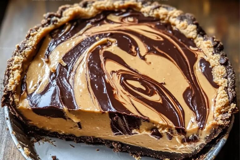 No-Bake Chocolate Peanut Butter Swirl Pie Recipe